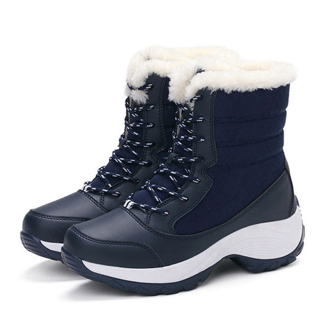 Winter Shoes Woman Boots Platform Thick Fur Snow Boots Women Winter 2019 Warm Winter Boots Female Plus Size Chaussures Femme