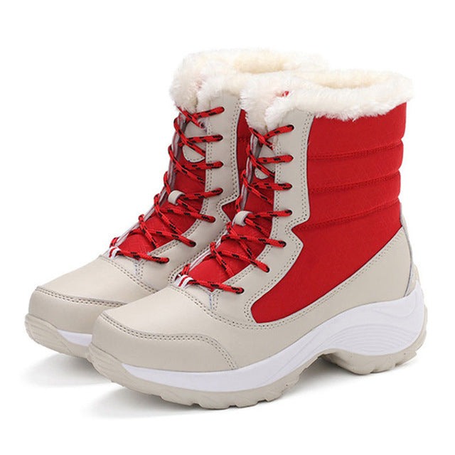 Winter Shoes Woman Boots Platform Thick Fur Snow Boots Women Winter 2019 Warm Winter Boots Female Plus Size Chaussures Femme