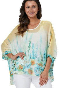 Baharcelin 5XL 6XL Summer Blouse Batwing Sleeve Casual Women Blouse Plus Size Printed Dot Chiffon Beach Top Clothing Clothes