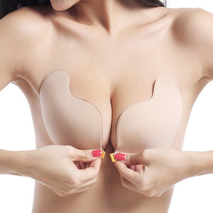Lady Underwear Silicone Bra Adhesive Stick Breast Pasty Gel Strapless  Invisible/