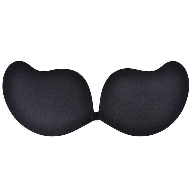 DeRuiLady Sexy Wireless Stick On Lingerie Push Up Bra Self Adhesive  Strapless Front Closure Gel Invisible Silicone Women Bras