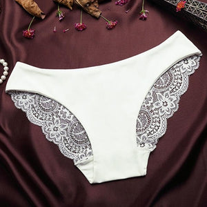 Women's Sexy Lace Panties Seamless Cotton Breathable Panty  Briefs Plus Size Girl Brand Underwear