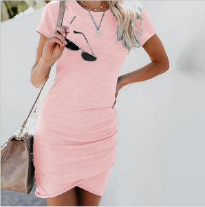 Women Sexy Mini Dress 2020 Summer Dress Short Sleeve Party Vestido Female Bodycon Dress Ladies Beach Clothes Vestidos Mujer