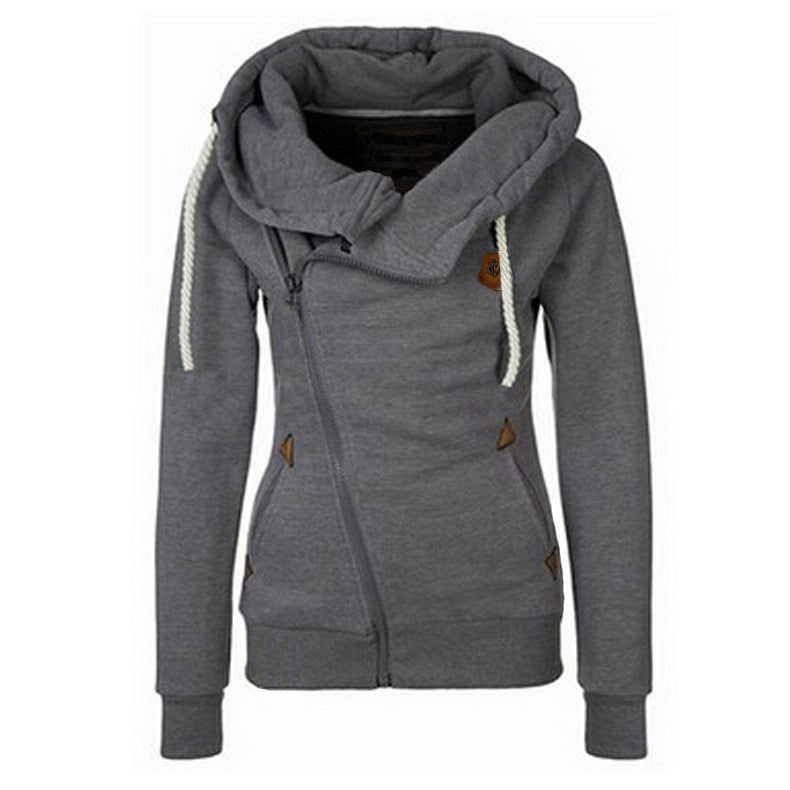 Spring Zipper Warm Fashion Hoodies Women Long Sleeve Hoodies Jackets Hoody Jumper Overcoat Outwear Female Sweatshirts