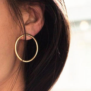 2020 NEW Gold Metal Long Circle Pendant Earings Tassel Earrings for Women  Fashion Jewelry Statement Geometric Voor Vrouwen