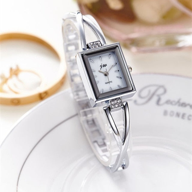 New Fashion Rhinestone Watches Women Luxury Brand Stainless Steel Bracelet watches Ladies Quartz Dress Watches reloj mujer Clock