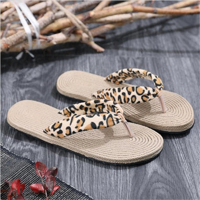 Women Shoes Summer Bohemia Floral Beach Sandals Wedge Platform Thongs Slippers Flip Flops For Women Platform Slippers