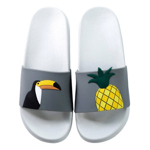 Cartoon Fruit Women Slippers watermelon banana Home Slippers Summer Sandals Slides Women Shoes Flip Flops Sandalias Mujer