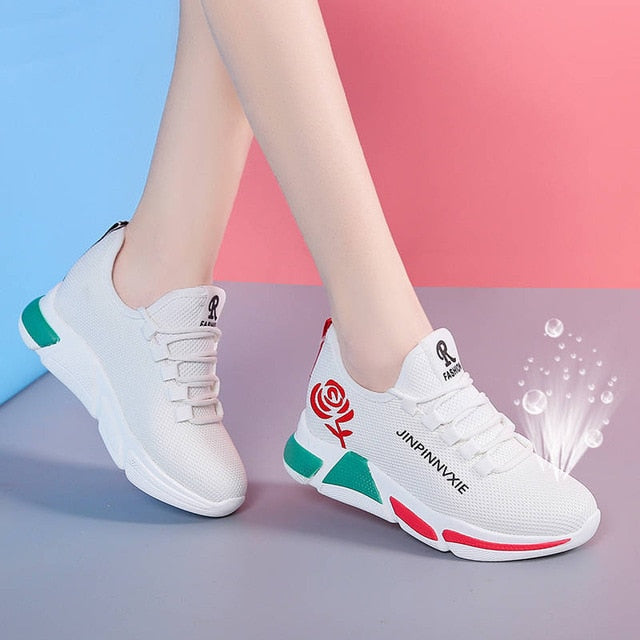 2020 New Spring Women casual shoes Breathable Mesh platform Sneakers Women New Fashion mesh sneakers shoes woman tenis feminino