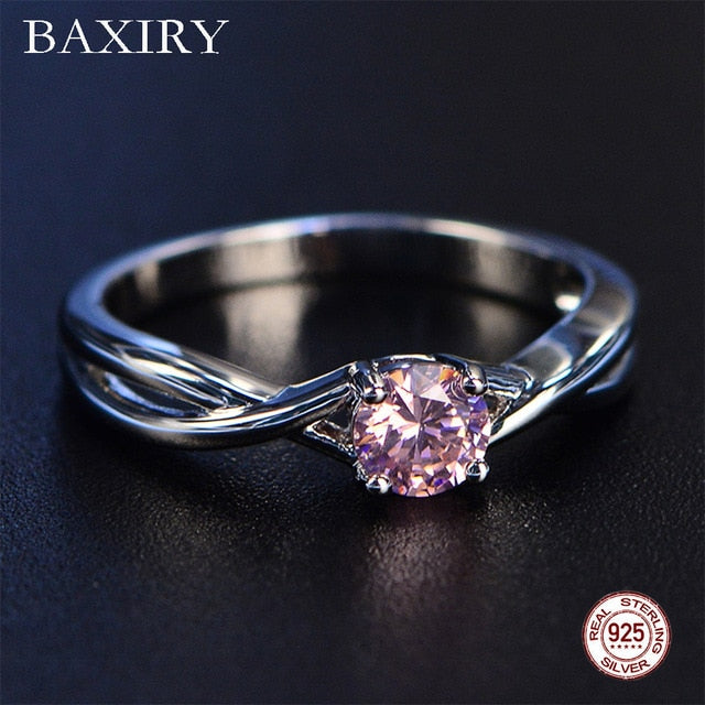 Trendy Gemstones Amethyst Silver Ring Blue Sapphire Ring Silver 925 Jewelry Aquamarine Ring For Women Engagement Rings