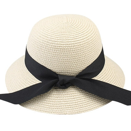 FURTALK Summer Hat for Women Beach Sun Hat Straw Hat panama fedora Cap Wide Brim UV Protection Summer Cap for Female