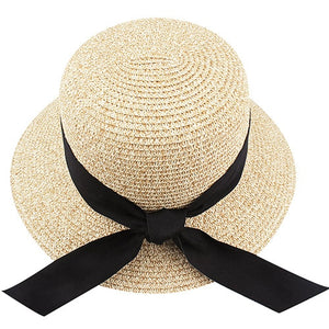 FURTALK Summer Hat for Women Beach Sun Hat Straw Hat panama fedora Cap Wide Brim UV Protection Summer Cap for Female