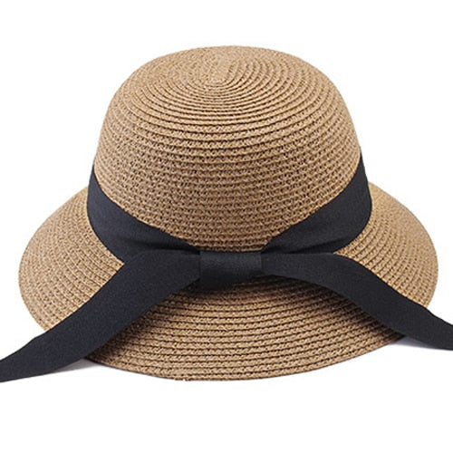 FURTALK Summer Hat for Women Beach Sun Hat Straw Hat panama fedora Cap Wide Brim UV Protection Summer Cap for Female