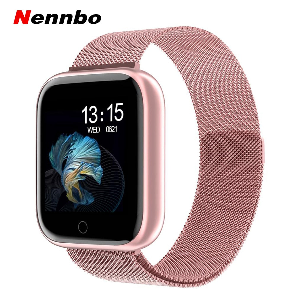 2019 New Women Waterproof Watch T80/P70 Bluetooth Smartwatch For Pink Lady lk