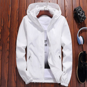 Jacket Women Red 7 Colors 7XL Plus Size Loose Hooded Waterproof Coat 2019 New Autumn Fashion Lady Men Couple Chic Clothing LR22